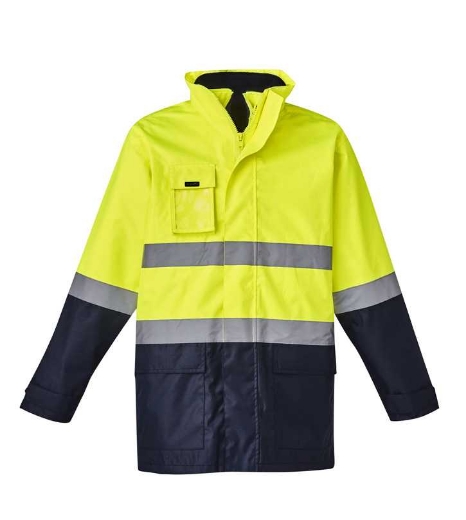 Picture of Syzmik, Mens Hi Vis Basic 4 in 1 Waterproof Jacket